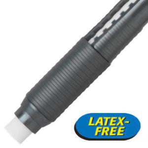 Pentel Clic Retractable Pencil-Style Grip Eraser - 3 Erasers Assorted Colors (ZE21TBP3M)