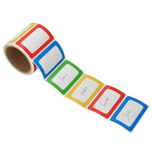 Load image into Gallery viewer, MFLABEL Colorful Labels - Plain Name Tag Labels - 200 Stickers per Roll