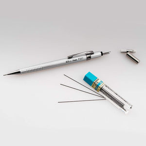 Pentel Sharp Premium Mechanical Pencils 0.7mm Medium with Metallic Barrels in Assorted Colors & HB Lead - Pack of 3 Pencils (P207MBP3M)