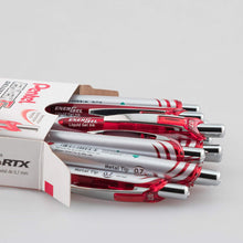 Load image into Gallery viewer, Pentel EnerGel RTX Retractable 0.7mm Medium Line Red Liquid Gel Ink Rollerball Pens - Box of 12 Pens (BL77-B)