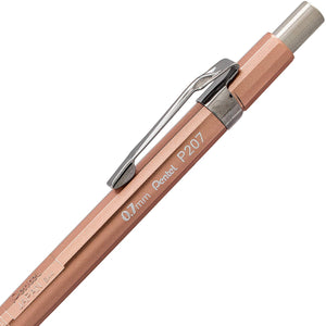 Pentel Sharp Premium Mechanical Pencils 0.7mm Medium with Metallic Barrels in Assorted Colors & HB Lead - Pack of 3 Pencils (P207MBP3M)