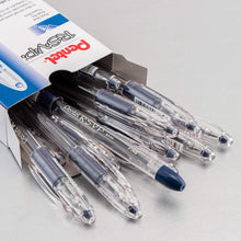 Load image into Gallery viewer, Pentel RSVP 0.7mm Fine Line Blue Ink Pens - Box of 12 Pens (BK90-C)