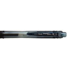 Load image into Gallery viewer, Pentel EnerGel-X Retractable Liquid Gel Pen, 0.5 mm Fine Line, Black, Pack of 12 (BLN105-A)