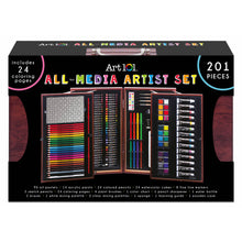 Load image into Gallery viewer, Art 101 Deluxe Art Set in Wooden Case, 201 Pieces