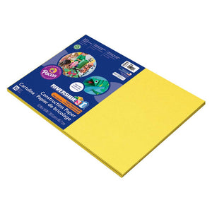 Pacon 3D Riverside Construction Paper, Yellow, 12" x 18", 50 Sheets