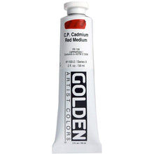 Load image into Gallery viewer, Golden Artist Colors (GAC) Heavy Body Acrylic Paint, 2-Ounce Tube, Cadmium Red Medium (1100-2)