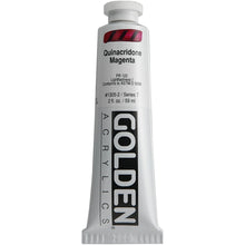 Load image into Gallery viewer, Golden Artist Colors (GAC) Heavy Body Acrylic Paint, 2-Ounce Tube, Quinacridone Magenta (1305-2)