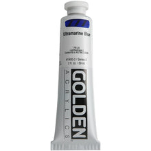 Load image into Gallery viewer, Golden Artist Colors (GAC) Heavy Body Acrylic Color Paints, 2-Ounce Tube, Ultramarine Blue (1400-2)