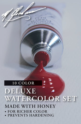 M. Graham GRM-33-10SET Intermediate 10-Color Watercolor Paint Set, 1/2 Oz Tube