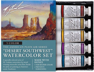 M. Graham & Co. Desert Southwest 5 Color Watercolor Set, 0.5 Fl Oz (15 mL)