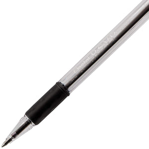 Pentel RSVP 0.7mm Fine Line Black Ink Pens - Box of 12 Pens (BK90-A)