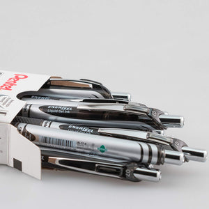 Pentel EnerGel RTX Retractable 0.7mm Medium Line Black Liquid Gel Ink Rollerball Pens - Box of 12 Pens (BL77-A)