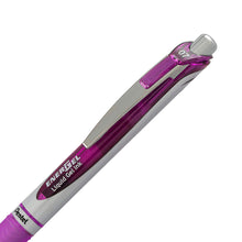 Load image into Gallery viewer, Pentel EnerGel RTX Retractable 0.7mm Medium Line Violet Liquid Gel Ink Rollerball Pens - Box of 12 Pens (BL77-V)
