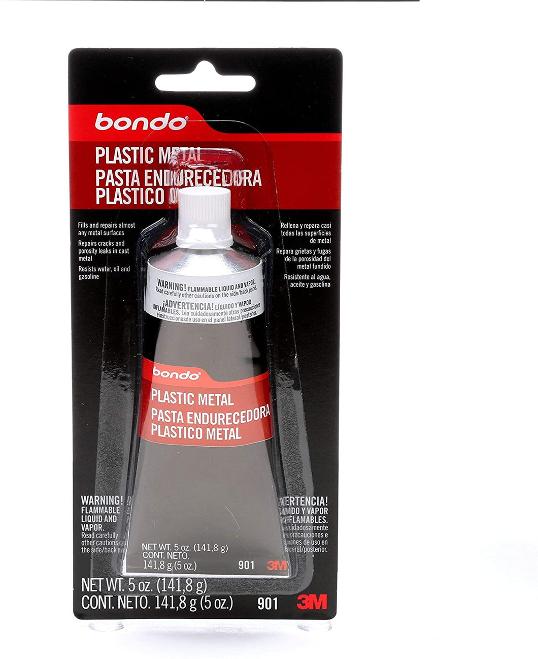 Bondo Plastic Metal, Seals & Fills Almost Any Metal Surface for Durability & Longevity, 5 oz