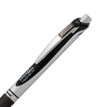 Load image into Gallery viewer, Pentel EnerGel RTX Retractable 0.7mm Medium Line Black Liquid Gel Ink Rollerball Pens - Box of 12 Pens (BL77-A)
