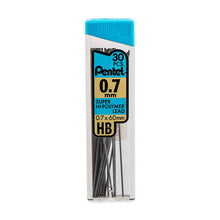 Load image into Gallery viewer, Pentel Super Hi-Polymer 0.7mm Medium HB Lead Refills - 3 Tubes, 90 Pieces Total (C27BPHB3-K6)