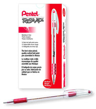 Load image into Gallery viewer, Pentel RSVP 1.0mm Medium Line Red Ink Pens - Box of 12 Pens (BK91-B)