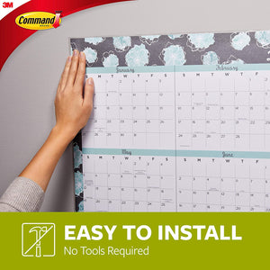 Command Poster Hanging Strips, 136-Strips, Decorate Damage-Free 17024-136ES