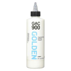 Golden Artist Colors (GAC) Acrylic Series GAC 900 Heat Set Fabric Painting Medium 8 fl oz (3990-5)