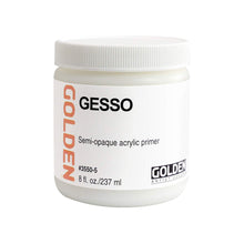 Load image into Gallery viewer, Golden Artist Colors (GAC) Gesso Semi-Opaque Acrylic Primer,  8-Ounce Jar (3550-5)
