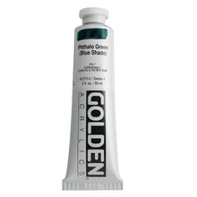 Load image into Gallery viewer, Golden Artist Colors (GAC) Heavy Body Acrylic 2oz-Phthalo Green Blue Shade (1270-2)