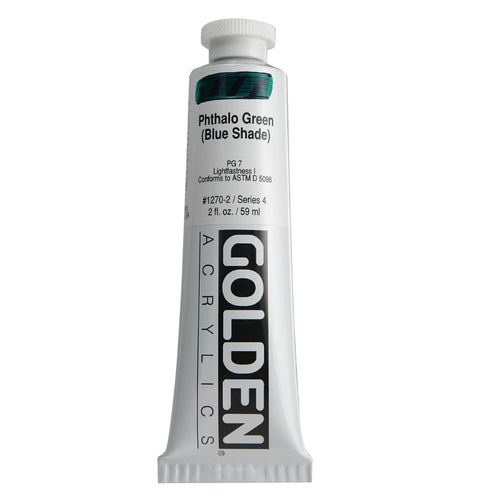 Golden Artist Colors (GAC) Heavy Body Acrylic 2oz-Phthalo Green Blue Shade (1270-2)