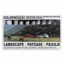 Load image into Gallery viewer, Golden Artist Colors (GAC) Open Slow Drying Acrylics Color Landscape, Set of 8 (957-0)