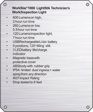 Load image into Gallery viewer, Maxxeon MXN01000 LED Rechargeable Work Light