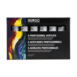 Golden Artist Colors (GAC) Principal Professional 6 Piece Heavy Body Acrylic Set (910-0)