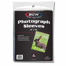 Load image into Gallery viewer, BCW Photograph Sleeves, 6x8, 100 Count