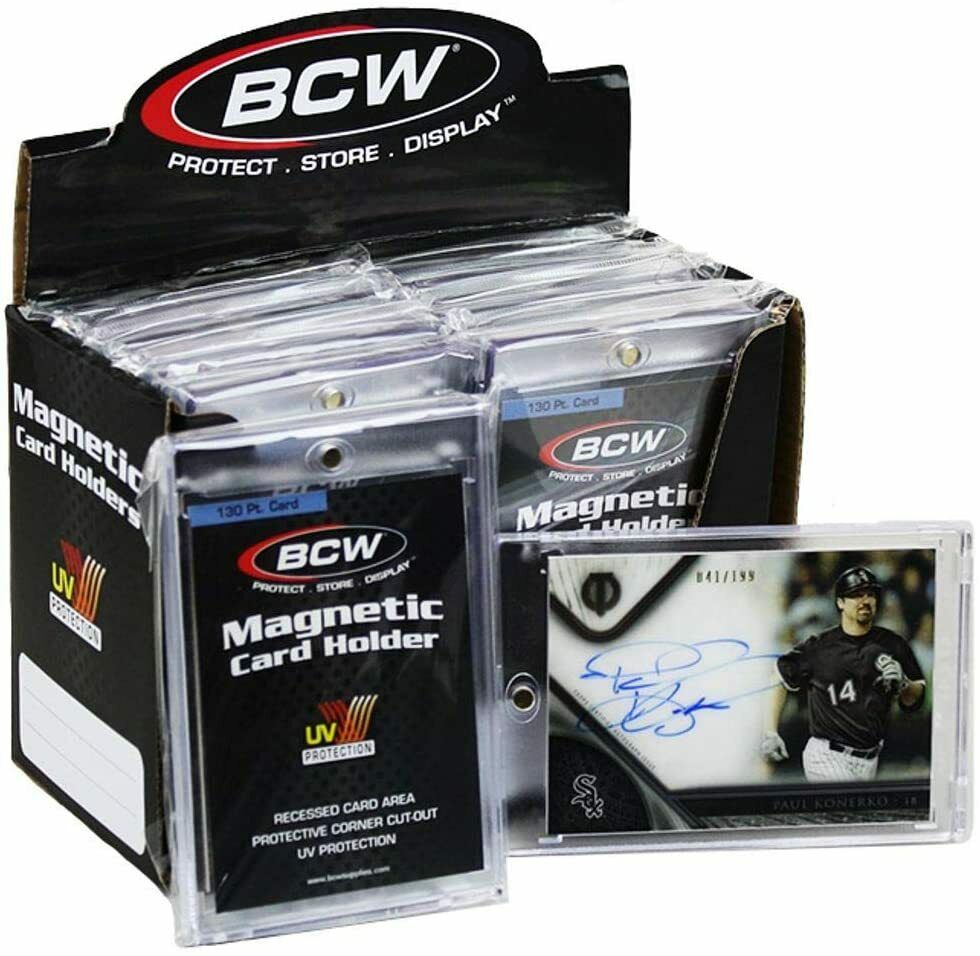 BCW Magnetic Card Holder, 130 PT, Holds Cards 2.5