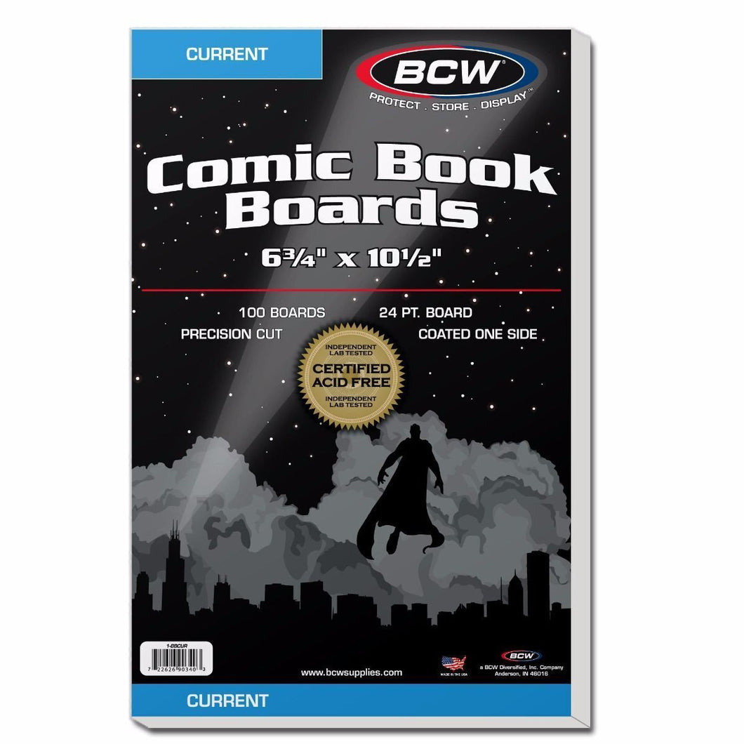 BCW Current Comic Book Boards 6-3/4