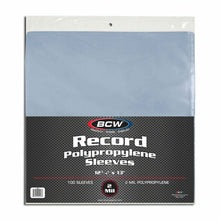 Load image into Gallery viewer, BCW 1-RSLV 33 RPM Record Sleeves, 100 Count, Archival Safe