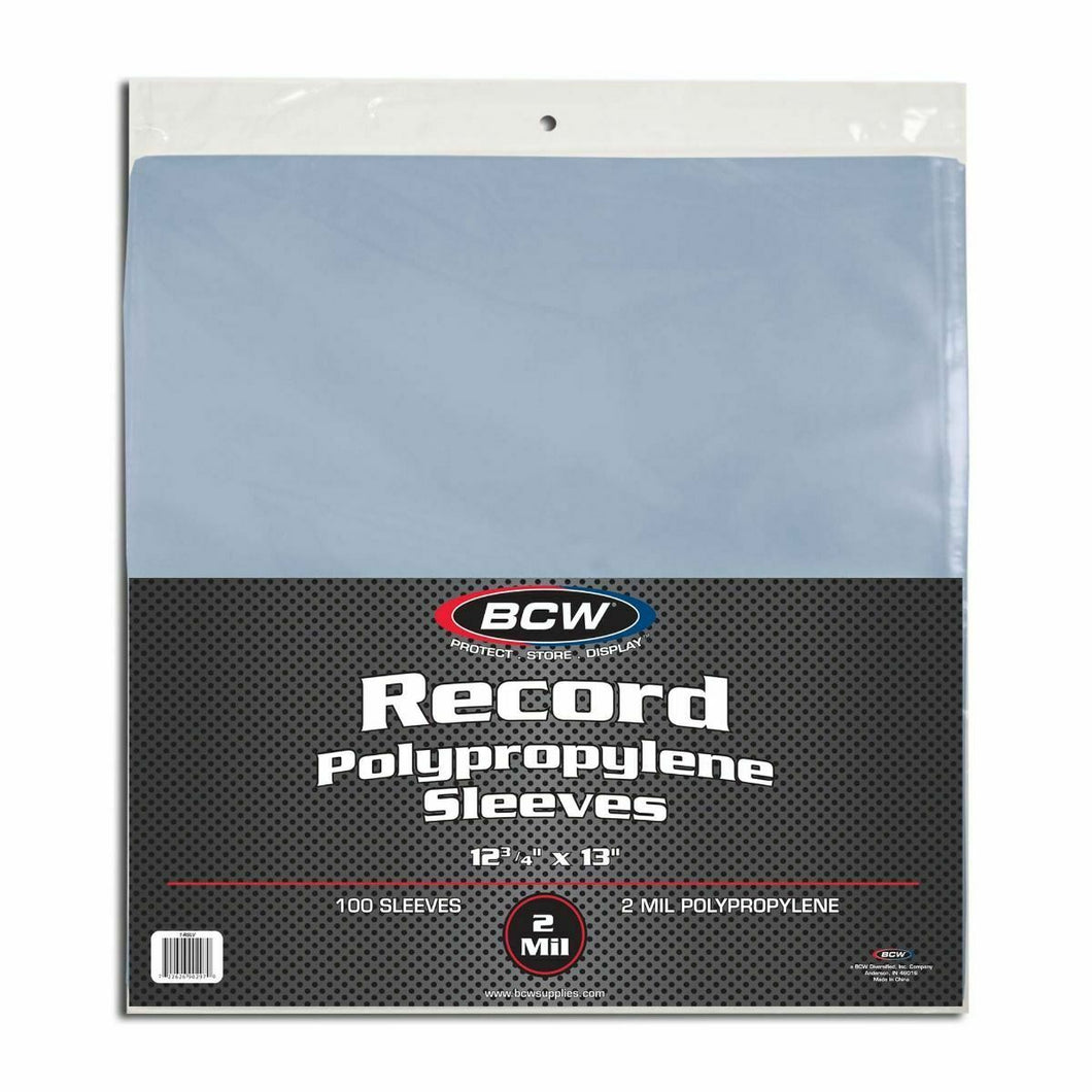 BCW 1-RSLV 33 RPM Record Sleeves, 100 Count, Archival Safe