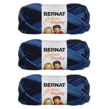 Load image into Gallery viewer, Bernat Softee Chunky Ombres Yarn 80G/2.8OZ Super Bulky Yarn - 3 Pack