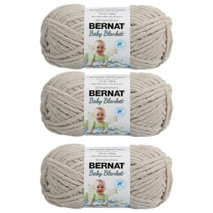 Bernat Baby Blanket Yarn 80G/2.8OZ Gauge 6 Super Bulky 3 Pack