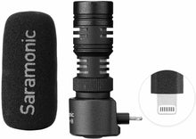 Load image into Gallery viewer, Saramonic SmartMic+ DI Compact Directional Microphone for Apple iPhone and iPad