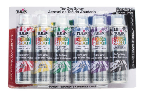 Tulip Tie-Dye Fabric Spray Paint, Multicolor, 2.5 oz Each