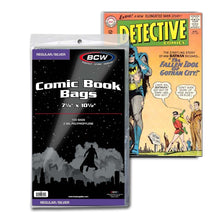 Load image into Gallery viewer, BCW Regular/Silver Comic Book Bags, 100 Bags per Pack